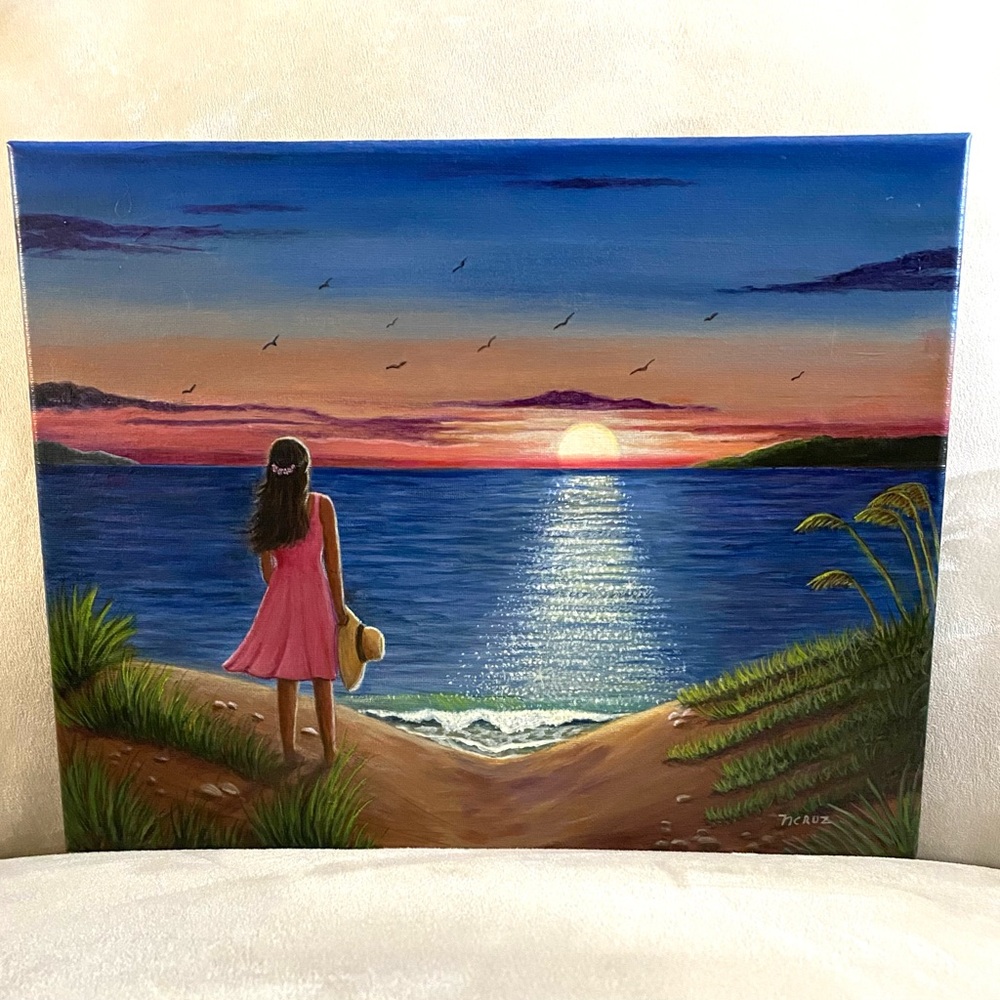 Hand Crafted Artwork - Whispering Sunset